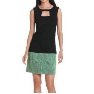 Yoana Baraschi Black and Green Mini Dress